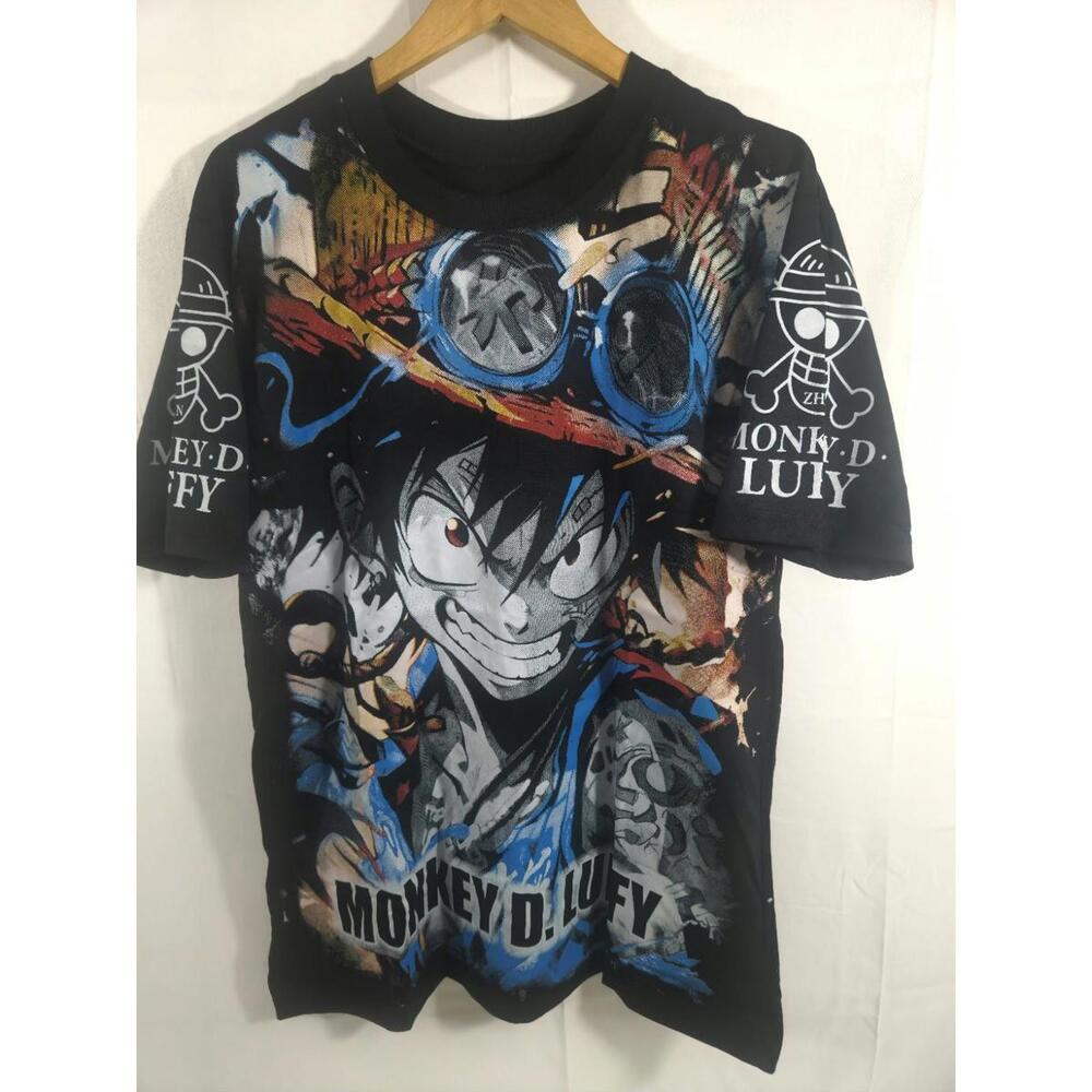 One Piece Anime T Shirt Size (Size: L) AOP The Crown Vintage Modern